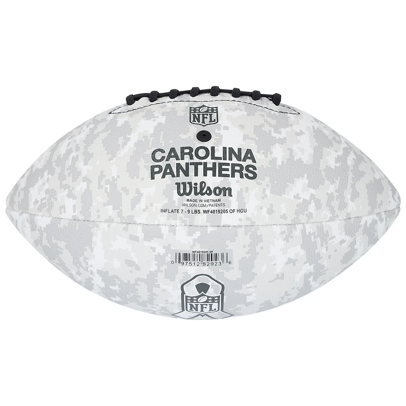 Xavier Legette Carolina Panthers Autographed 2024 Salute To Service Wilson Football