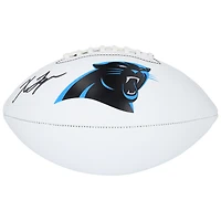 Ballon de football Franklin White Panel autographié par Xavier Legette, Carolina Panthers