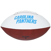 Ballon de football Franklin White Panel autographié par Xavier Legette, Carolina Panthers