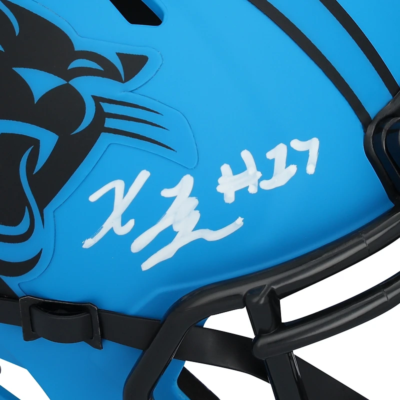 Casque Riddell Rave Speed ​​Mini autographié par Xavier Legette des Carolina Panthers