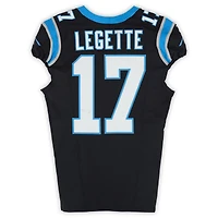 Maillot noir Nike n° 17 porté par Xavier Legette, des Panthers de la Caroline, lors du match contre les Rams de Los Angeles le 30 novembre 2025.