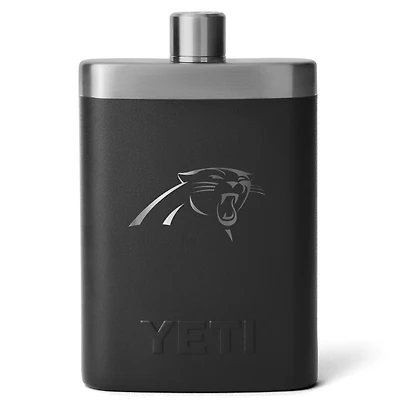 YETI Black Carolina Panthers 7oz. Flask