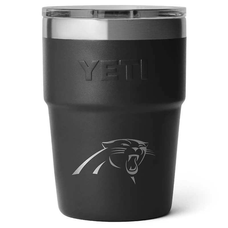 Gobelet empilable Rambler YETI Carolina Panthers Primary 473 ml avec couvercle Magslider