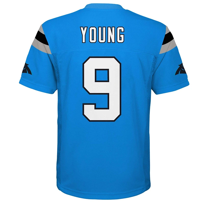 Maillot de joueur réplique Bryce Young Blue Carolina Panthers pour jeunes