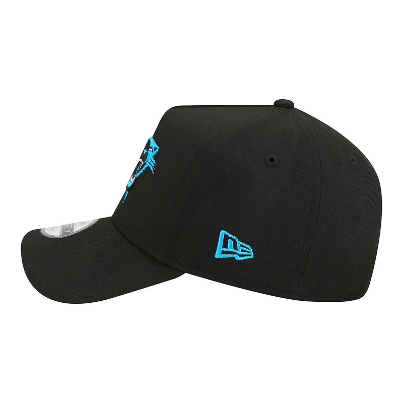 Youth New Era  Black Carolina Panthers 9FORTY A-Frame Adjustable Hat