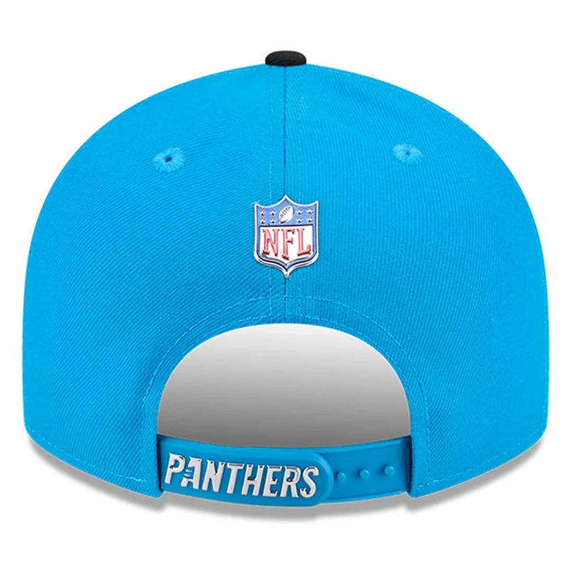 Youth New Era Blue/Black Carolina Panthers 2026 NFL Draft Pre-Curved 9FIFTY Snapback Hat