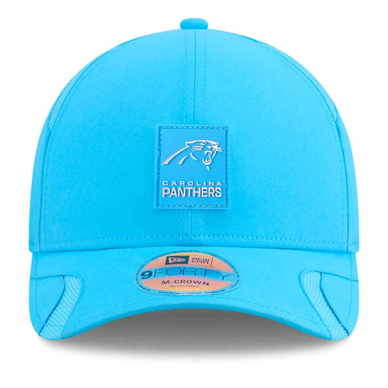 Youth New Era Blue Carolina Panthers 2025 Sideline  9FORTY Adjustable Hat