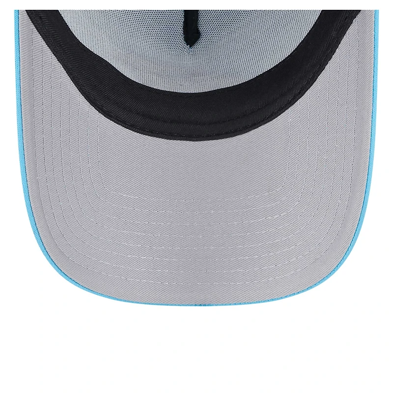 Youth New Era Blue Carolina Panthers A-Frame 9FORTY Trucker Adjustable Hat