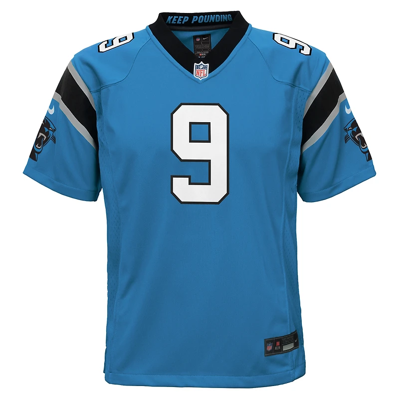 Maillot de match Nike Bryce Young Blue des Carolina Panthers pour jeune