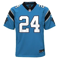 Maillot de match Nike bleu pour enfant Jonathan Brooks des Carolina Panthers