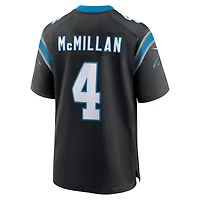 Maillot de match Nike Tetairoa McMillan noir pour jeune des Carolina Panthers