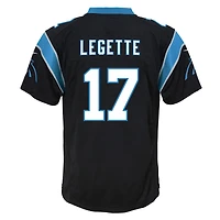 Maillot de match Nike Xavier Legette noir pour jeunes des Carolina Panthers