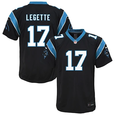 Youth Nike Xavier Legette Black Carolina Panthers Team Game Jersey