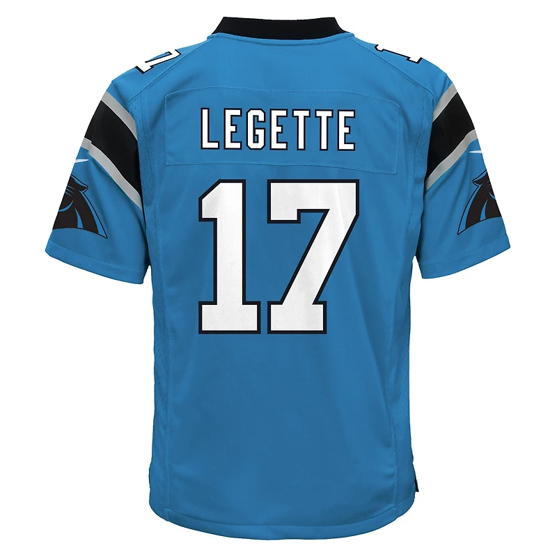 Youth Nike Xavier Legette Blue Carolina Panthers Alternate Game Jersey