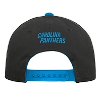 Casquette ajustable pré-courbée noire Youth Outerstuff des Carolina Panthers