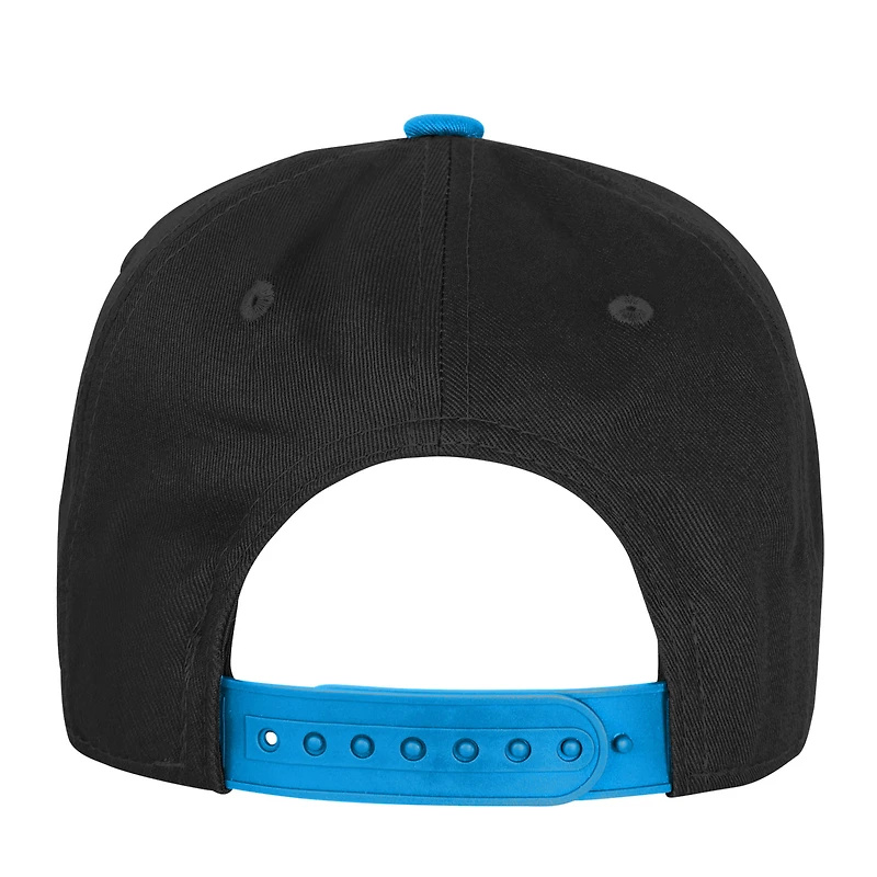 Youth Outerstuff  Black Carolina Panthers True Retro Adjustable Hat