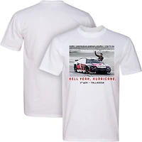 Men's Classic Ink White Carson Hocevar Hell Yeah Hurricane 1st Win T-Shirt