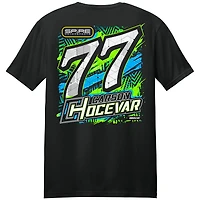 Men's Spire Motorsports  Black Carson Hocevar Lifestyle T-Shirt