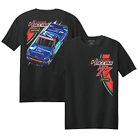 Men's Spire Motorsports  Black Carson Hocevar #77 Delaware Life T-Shirt