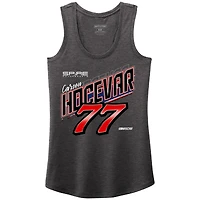 Women's Spire Motorsports Charcoal Carson Hocevar Tri-Blend Tank Top