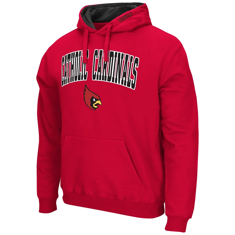 Sweat à capuche Colosseum Cardinal Catholic University Cardinals Arch & Logo pour homme