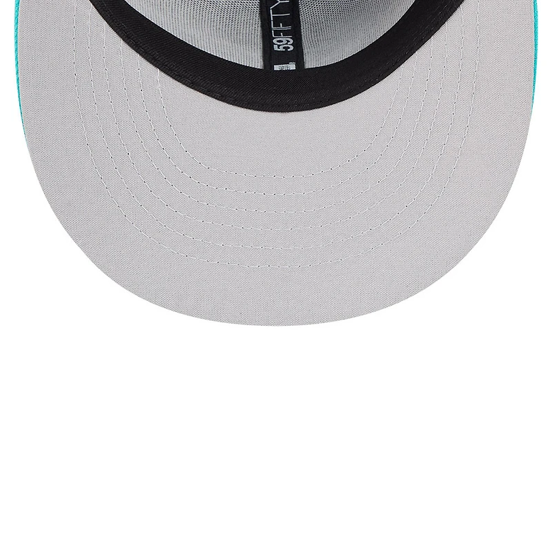 Casquette ajustée New Era 59FIFTY pour homme, noire et bleu clair, Cedar Rapids Kernels 2026 Copa De La Diversion