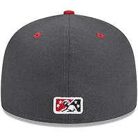 Casquette ajustée New Era pour homme Cedar Rapids Kernels Soirées à thème Mat Grapplers 59FIFTY