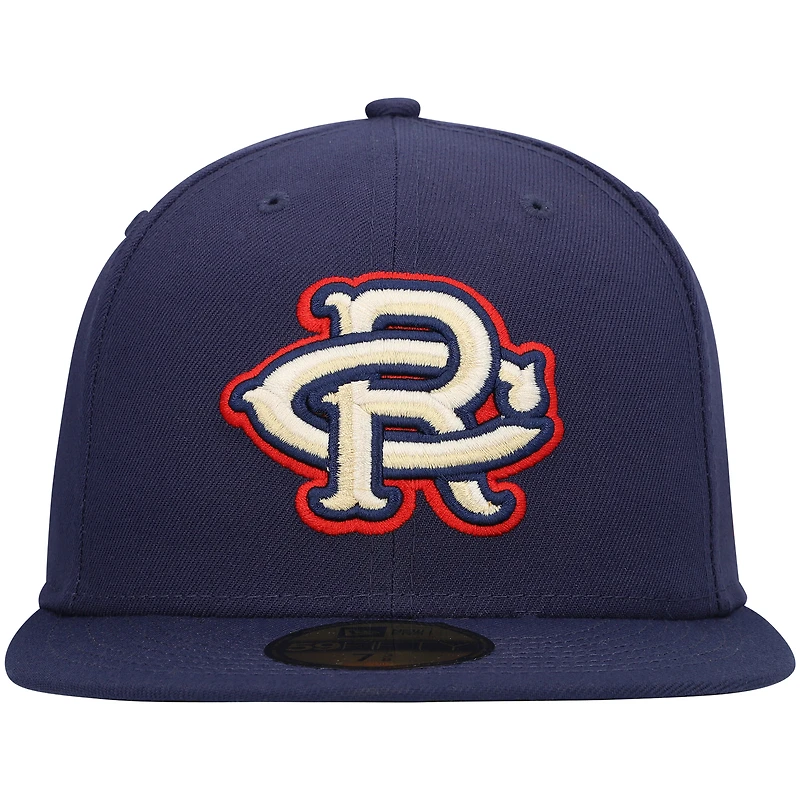 Men's New Era Navy Cedar Rapids Kernels Authentic Collection Team Alternate 59FIFTY Fitted Hat