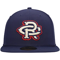 Men's New Era Navy Cedar Rapids Kernels Authentic Collection Team Alternate 59FIFTY Fitted Hat
