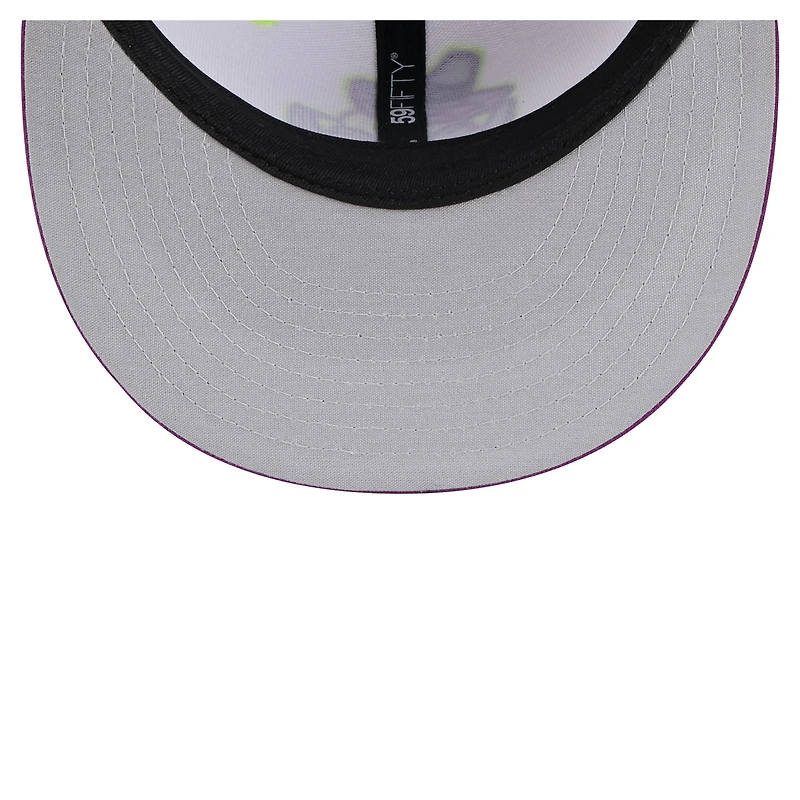 Men's New Era White Cedar Rapids Kernels Copa de la Diversión 59FIFTY Fitted Hat