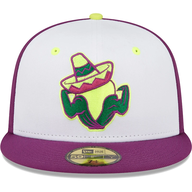 Casquette ajustée New Era White Cedar Rapids Kernels Copa De La Diversion 59FIFTY pour homme