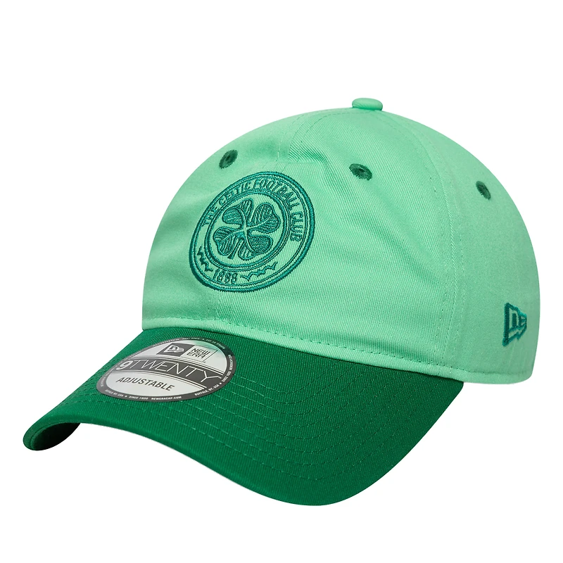 Casquette ajustable 9TWENTY verte Celtic Contract de New Era pour homme