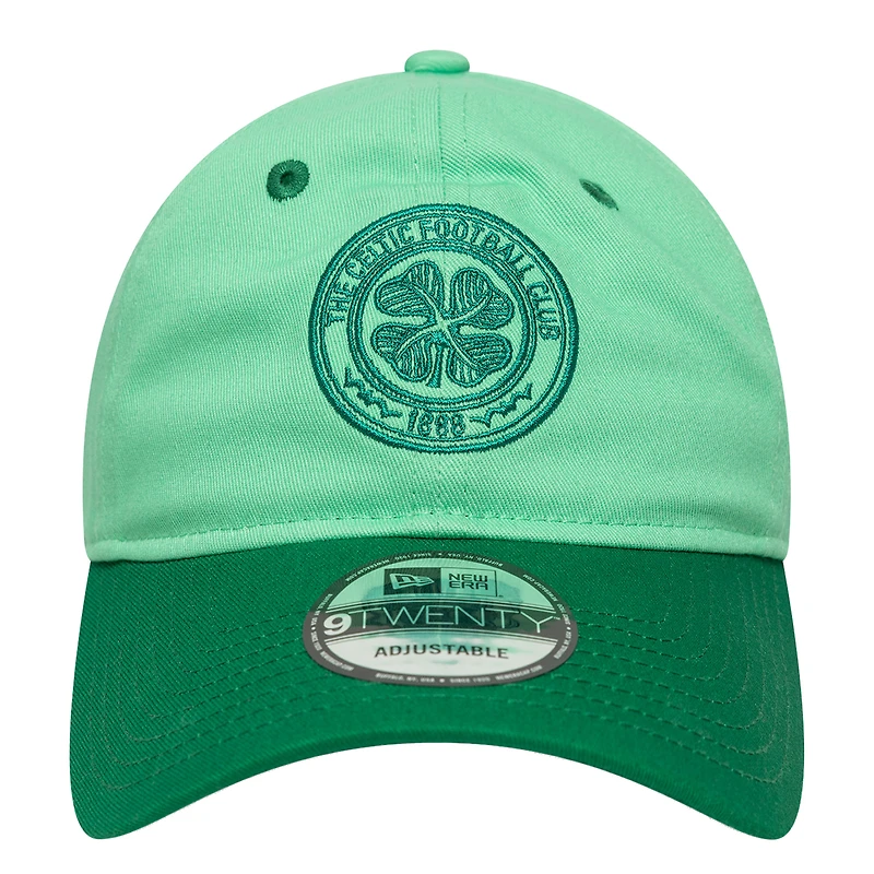 Casquette ajustable 9TWENTY verte Celtic Contract de New Era pour homme