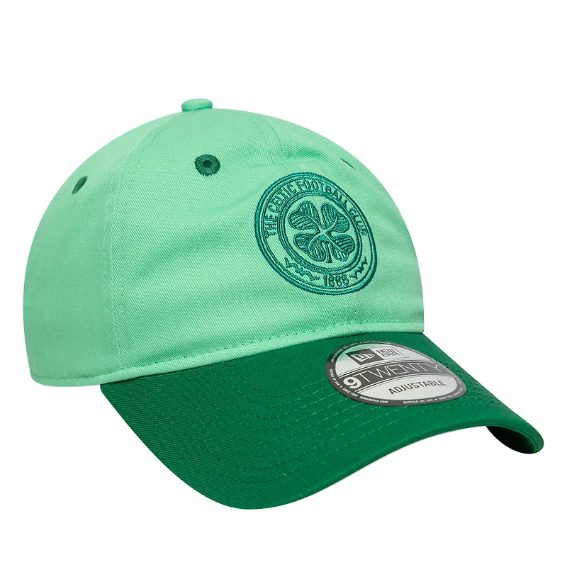 Casquette ajustable 9TWENTY verte Celtic Contract de New Era pour homme
