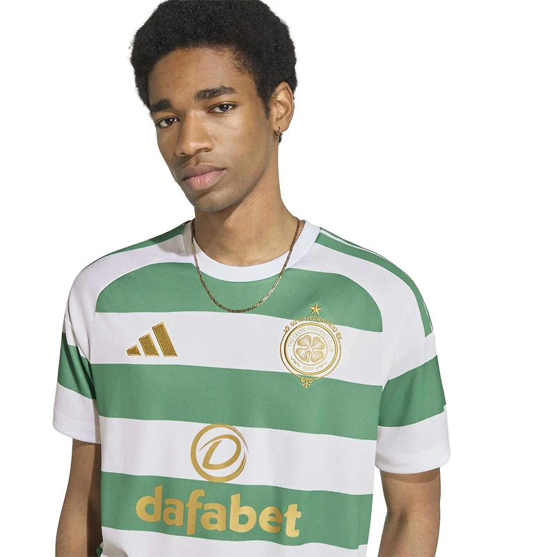 Men's adidas White Celtic Home 2026/27 Replica Jersey