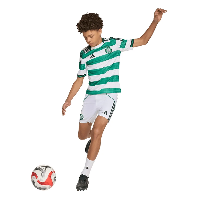Youth adidas  White Celtic 2025/26 Replica Jersey