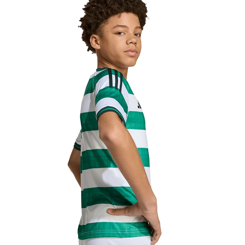 Youth adidas  White Celtic 2025/26 Replica Jersey