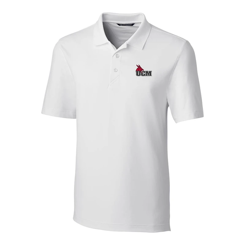 Polo extensible Forge pour homme Cutter & Buck White Central Missouri Mules, grandes tailles