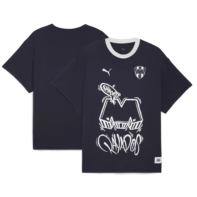 Men's Puma White CF Monterrey 2025 FIFA Club World Cup Hoops T-Shirt