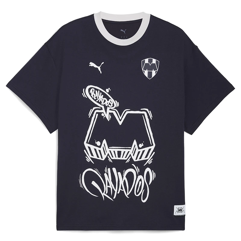 Men's Puma Navy CF Monterrey 2025 FIFA Club World Cup Hoops T-Shirt