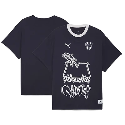 Men's Puma Navy CF Monterrey 2025 FIFA Club World Cup Hoops T-Shirt
