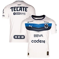 Men's Puma White CF Monterrey 2025/26 Away Replica Jersey