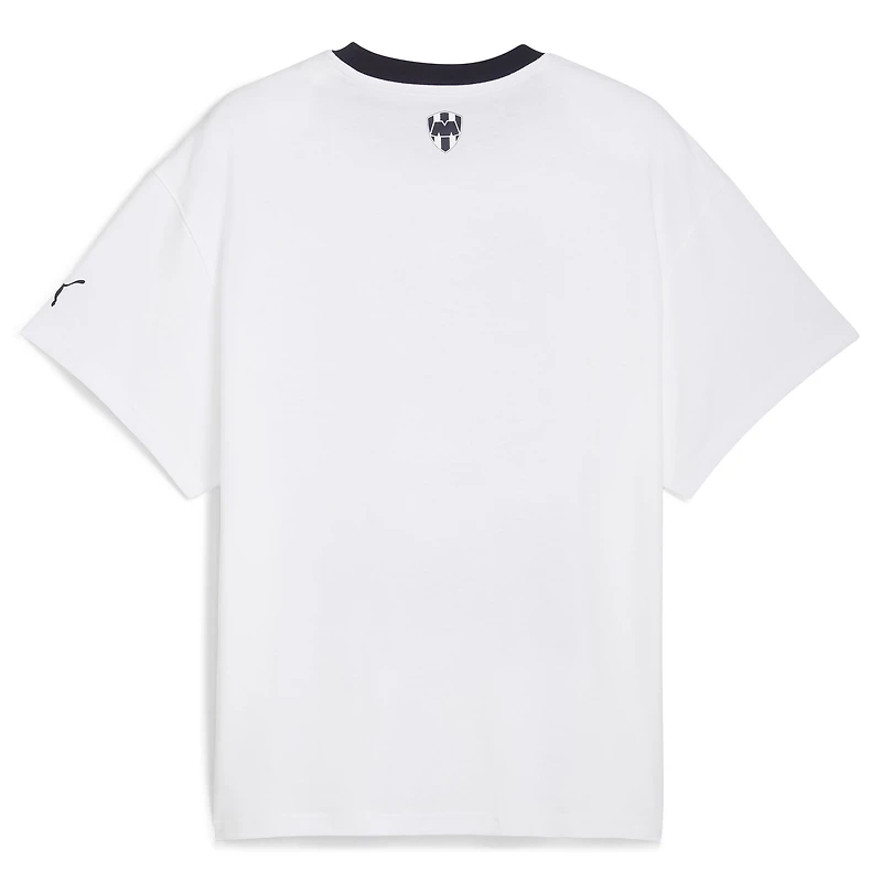 Men's Puma White CF Monterrey 2025 FIFA Club World Cup Hoops T-Shirt