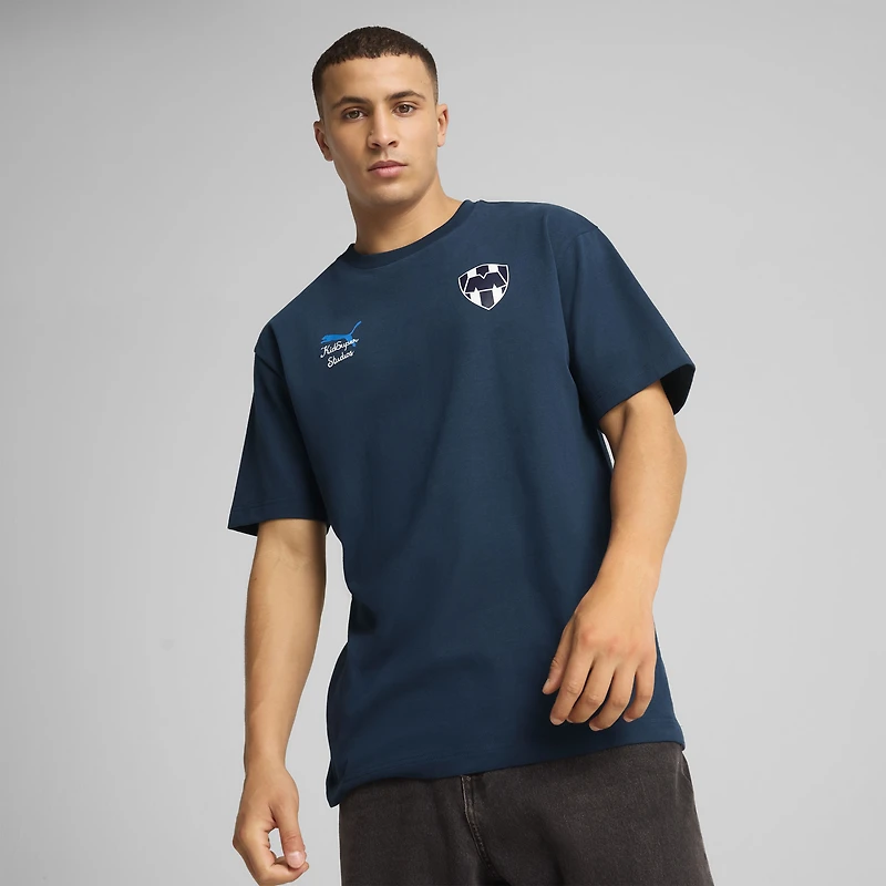 T-shirt graphique Puma x KidSuper bleu marine CF Monterrey 2025 pour homme