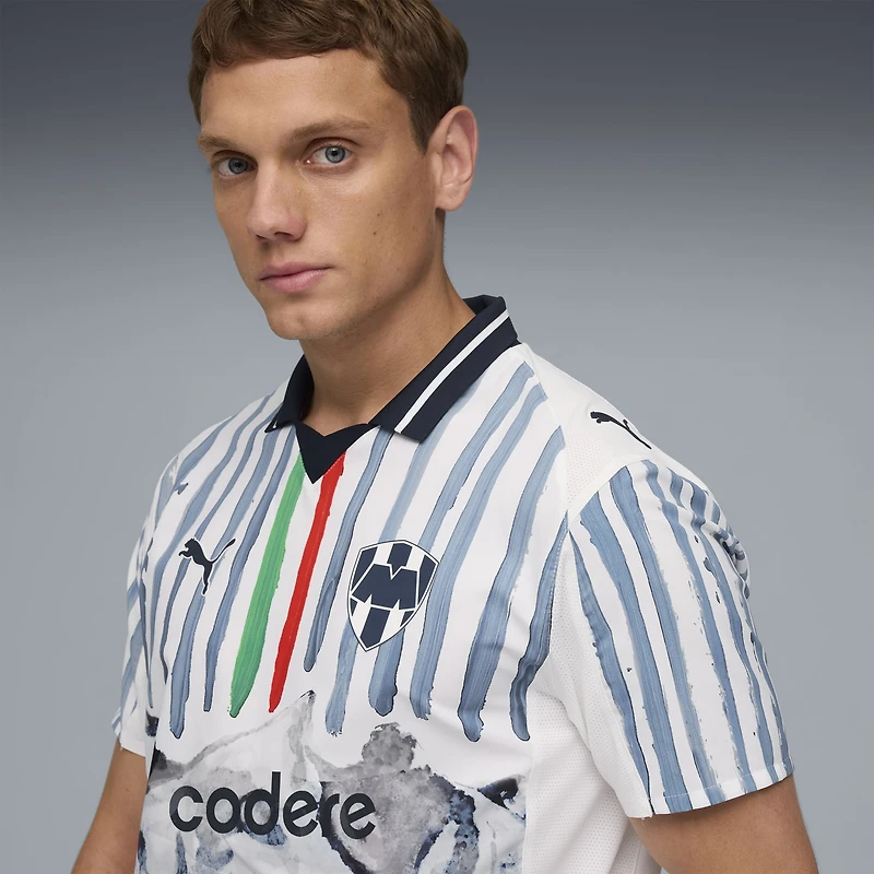 Maillot authentique Puma x KidSuper blanc CF Monterrey 2025 Coupe du Monde des Clubs de la FIFA pour homme