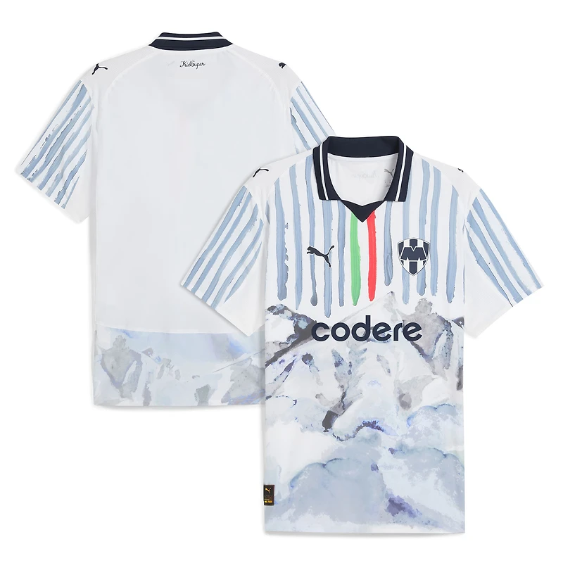 Maillot authentique Puma x KidSuper blanc CF Monterrey 2025 Coupe du Monde des Clubs de la FIFA pour homme