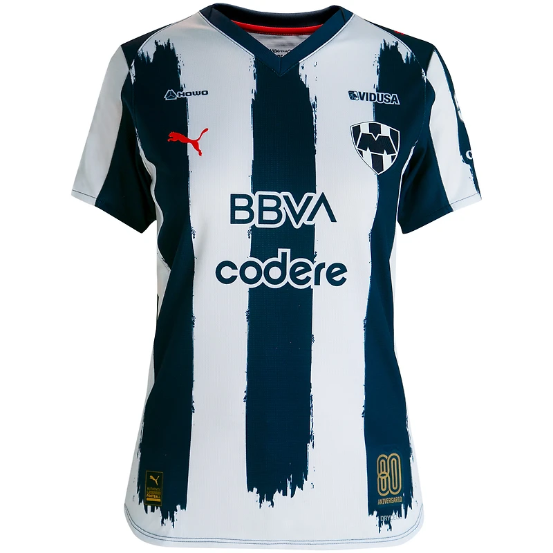 Women's Puma Navy CF Monterrey 2025/26 Home 80th Anniversary Replica Jersey