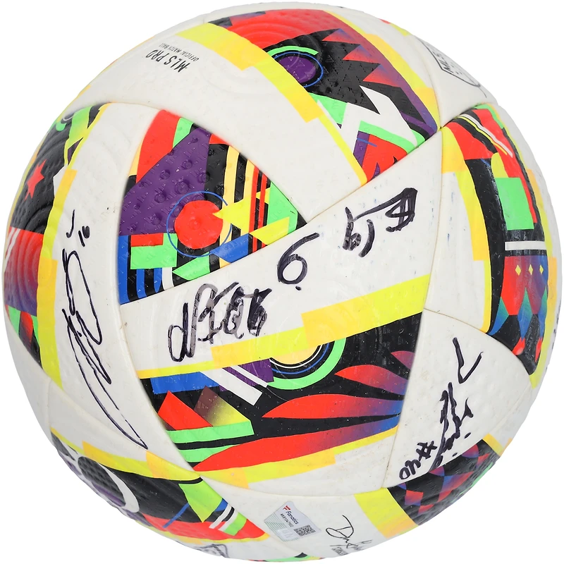 CF Montreal Autographed Match-Used Soccer Ball from the 2024 MLS Season with 9 Signatures