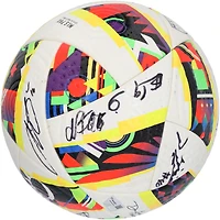 CF Montreal Autographed Match-Used Soccer Ball from the 2024 MLS Season with 9 Signatures