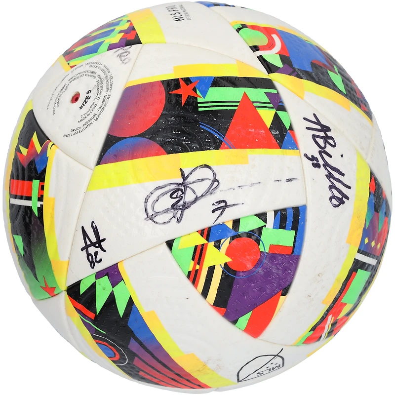 CF Montreal Autographed Match-Used Soccer Ball from the 2024 MLS Season with 9 Signatures - #2